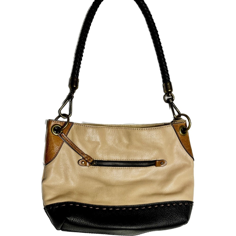 The Sak Chic Brown Hobo Bag with Braided Shoulder Strap Purse